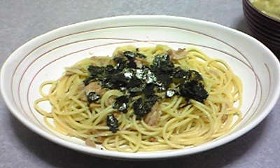 買い置きパスタ