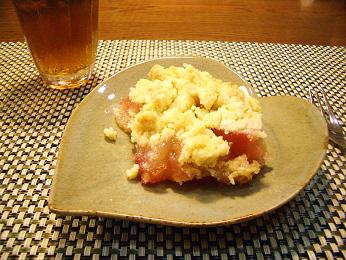 キャラメルりんごのクランブル、皿