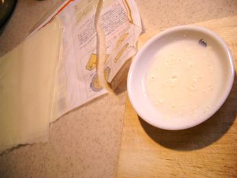 春巻きの皮用意