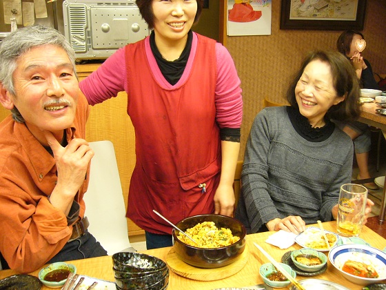 気さくな奥さんと♪　写真が下手でごめんなさい。　