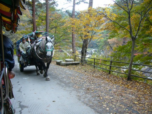 すれ違った馬車