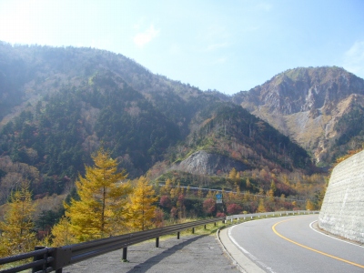 金精峠の道