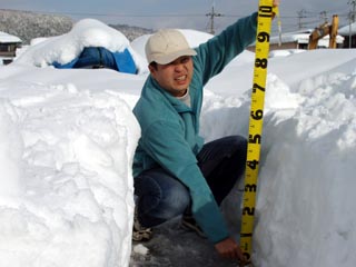 ロクマルオーバーの雪