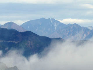 白羽山から見る南アルプス