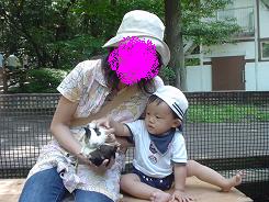 りゅう　ハムスターにもタッチ