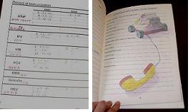 母子手帳の中身