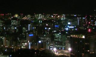 東京の夜景 お台場方面