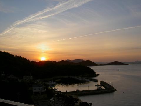 庵治温泉 夕焼け空