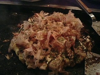 友人作お好み焼き_完成