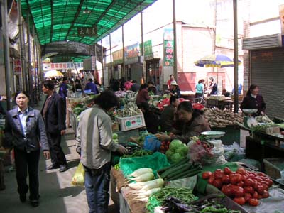 敦煌　市場