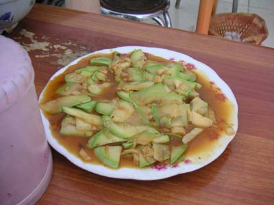 敦煌　瓜の炒め物
