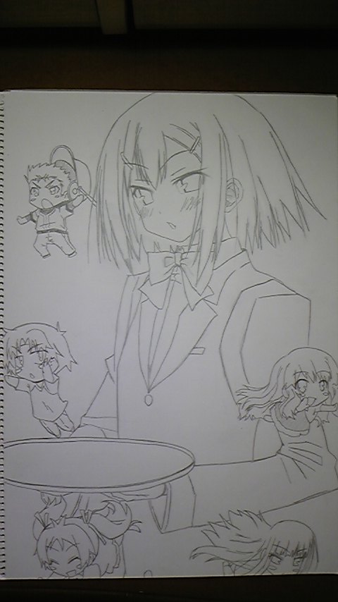 バカテス文庫3.5巻表紙　下書き　大