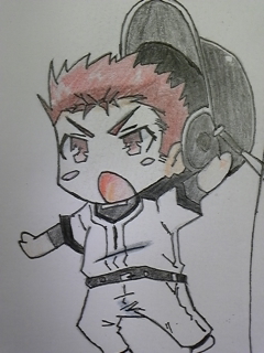 バカテス文庫7巻表紙　雄二　着色後