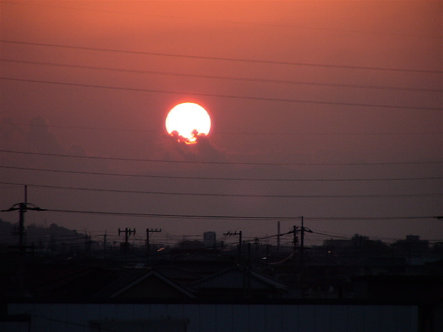 3月25日の夕陽2