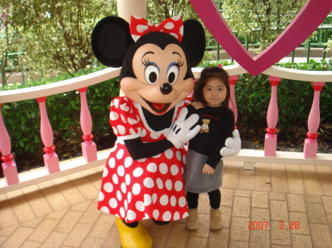 ディズニーでミニー！