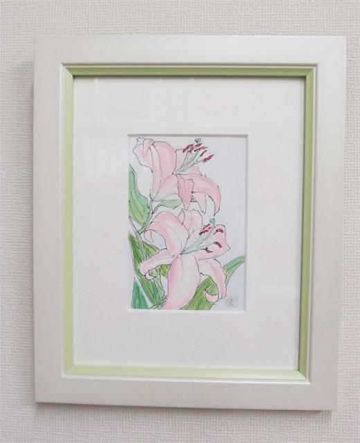 20110811ｵﾘｴﾝﾀﾙﾘﾘｰ　小品　額入り