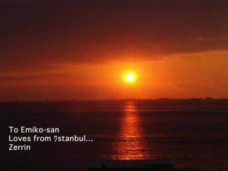 イスタンブール（トルコ）の夕日
