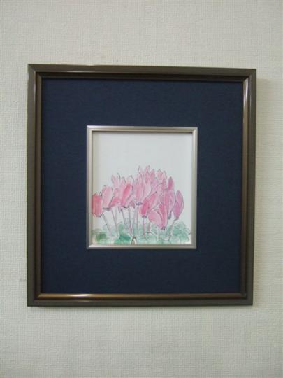 20110131ミニシクラメン額入り