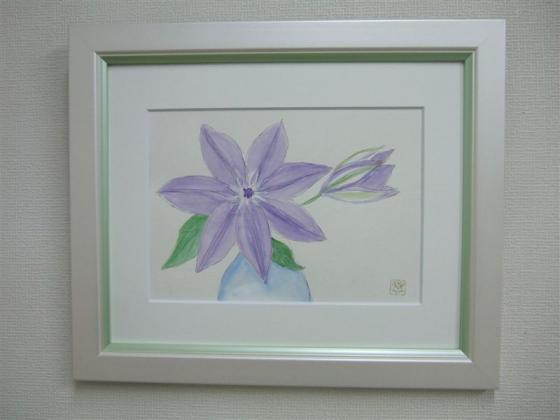 20110603クレマチス 額入り作品