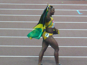 世界陸上・女子100mで優勝したキャンベル選手