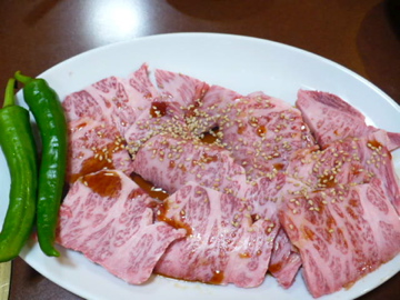 米沢牛の極上カルビ