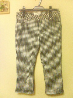 交換　ギンガムパンツ