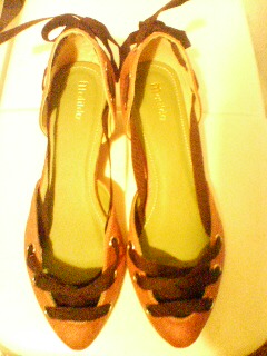 交換　ピンク靴１