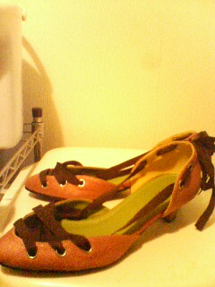 交換　ピンク靴２