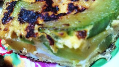 ズッキーニのオムレツ（アップ）