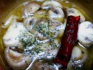 マッシュルームのアヒージョ