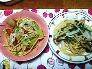 イカのパスタ２種