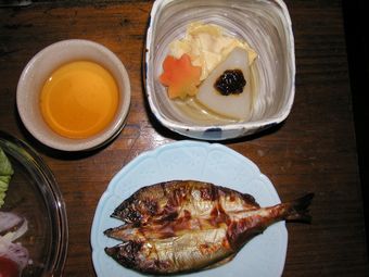 朝ごはん熱々料理