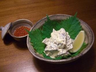 カツオの胡麻マヨネーズ和え