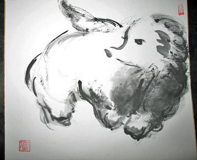 仔犬　色紙バージョン