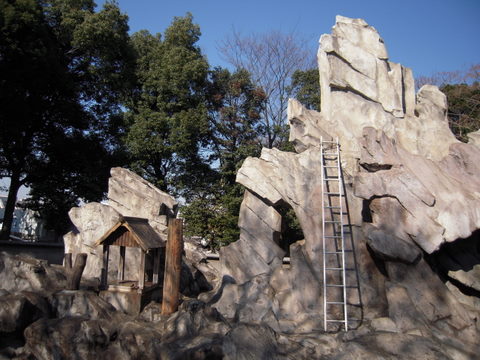 サルのいないサル山上野動物園20100119Ｂ