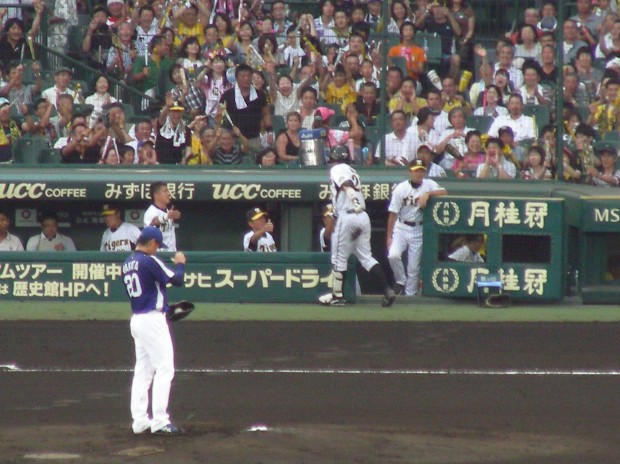 新井くんの先制タイムリー