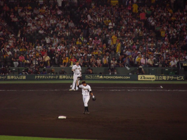 鳥谷選手の同点タイムリー