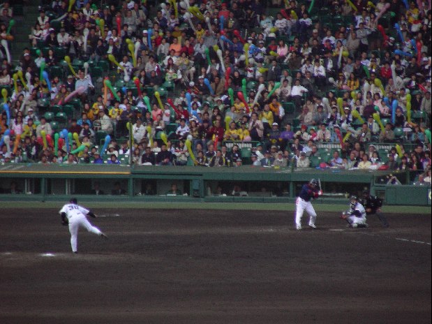 久保田投手　見逃し三振！