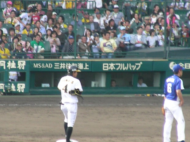 上本選手勝ち越しタイムリー！