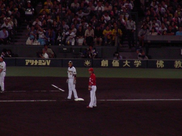 坂選手スリーベース