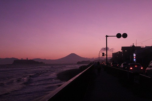 富士山と江ノ島