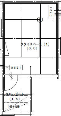 客間平面図