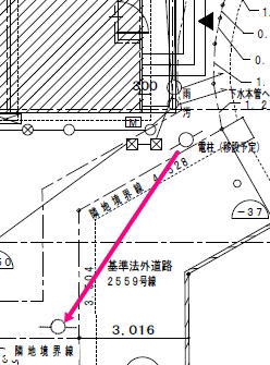 玄関付近配置図