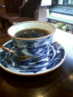 清水焼のコーヒーカップ