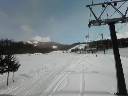 久々なので足慣らし・・(笑)初級コースに移動中