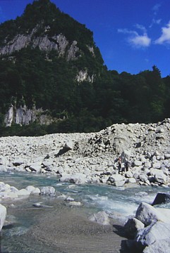 黒部本流徒渉