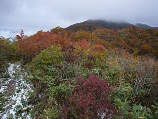 成谷山の山頂から僧ヶ岳方面