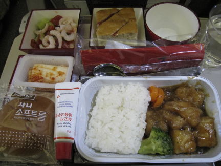 機内食帰り