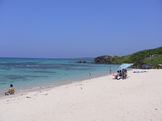 角島の砂浜