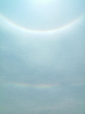 6/5日暈、幻日環